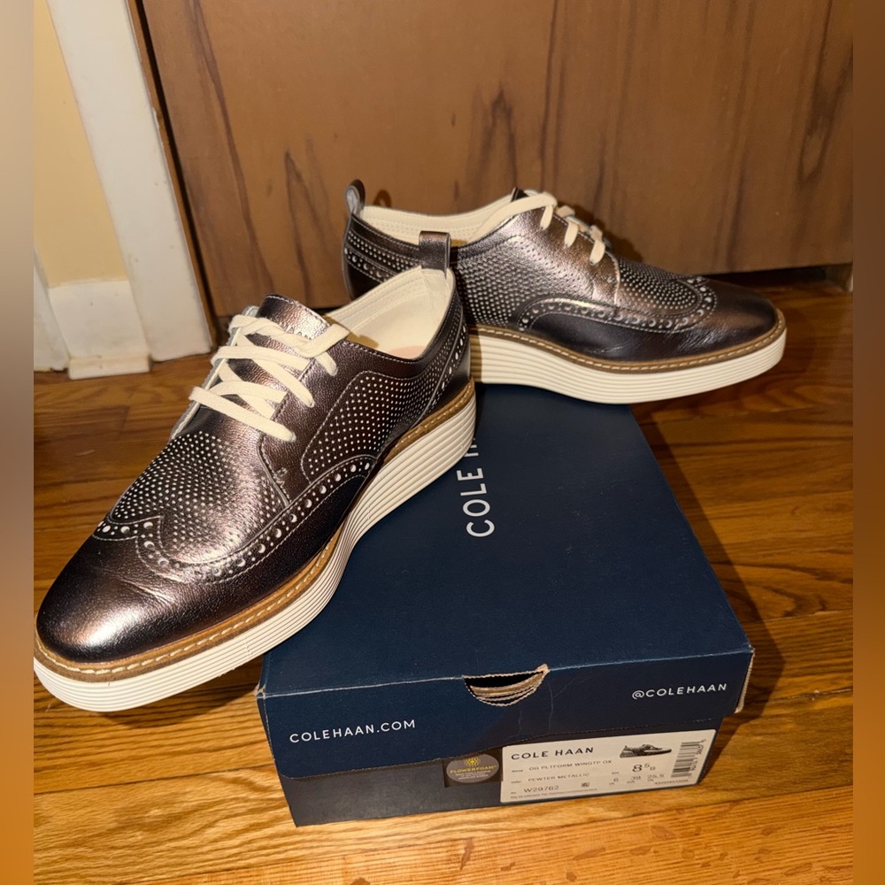 Cole Haan Women’s Metallic Oxford Shoes